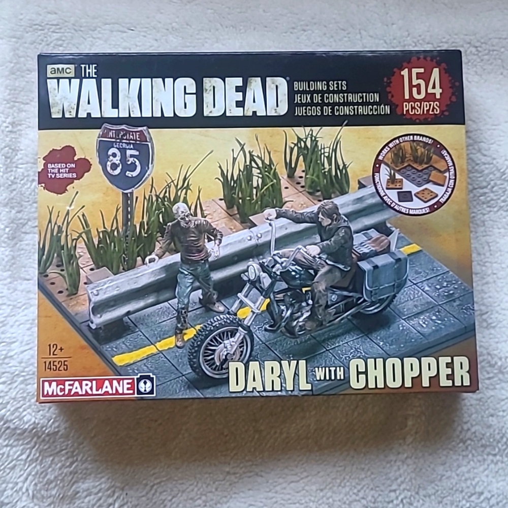 The Walking Dead Daryl with Chopper Building Set